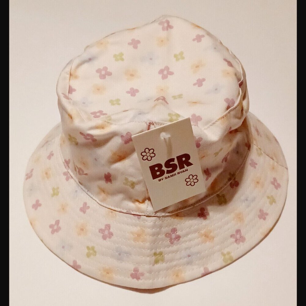 BSR by Samii Ryan Meadow Bucket Hat Pastel Floral Print OSFM